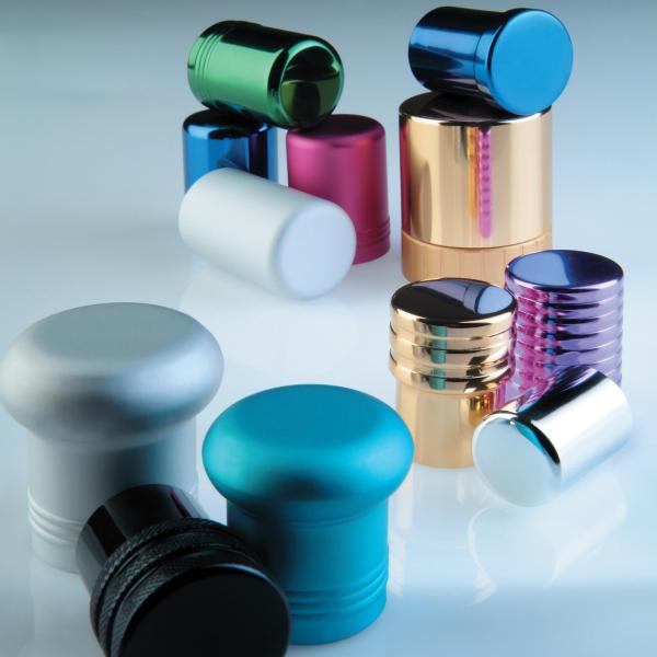 Aluminium fragrance caps